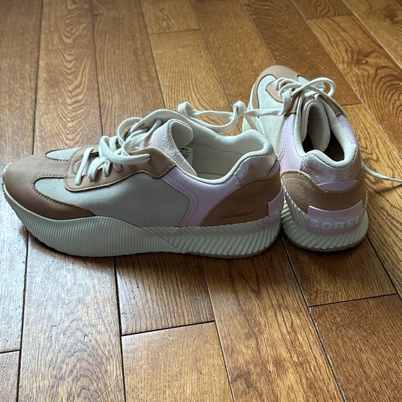 Sorel Shoes - Sorel Women's ONA BLVD waterproof Pink and Tan Sneakers